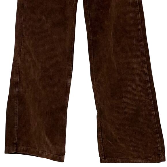 L'AGENCE WOMENS SIZE 23 SCOTTIE WIDE LEG CORDUROY JEANS IN SADDLE BROWN NEW - Picture 8 of 16